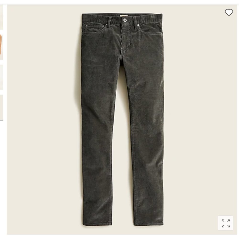 250 Skinny-fit stretch corduroy pant